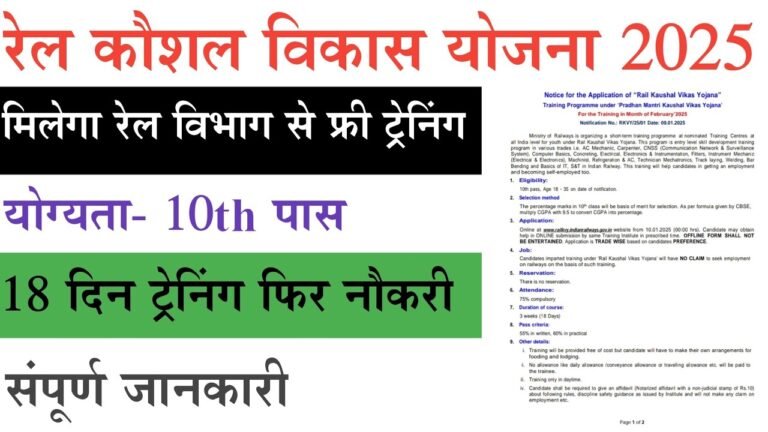 Rail Kaushal Vikas Yojana 2025